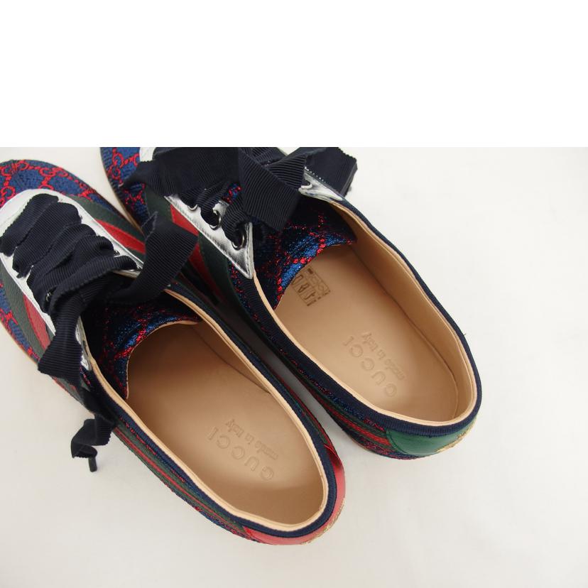GUCCI グッチ/Falacer Lurex/GGローカットスニーカー/492738//Aランク/04
