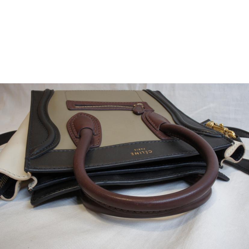 CELINE セリーヌ/ラゲージナノショッパーマルチカラー2WAY//Aランク/92