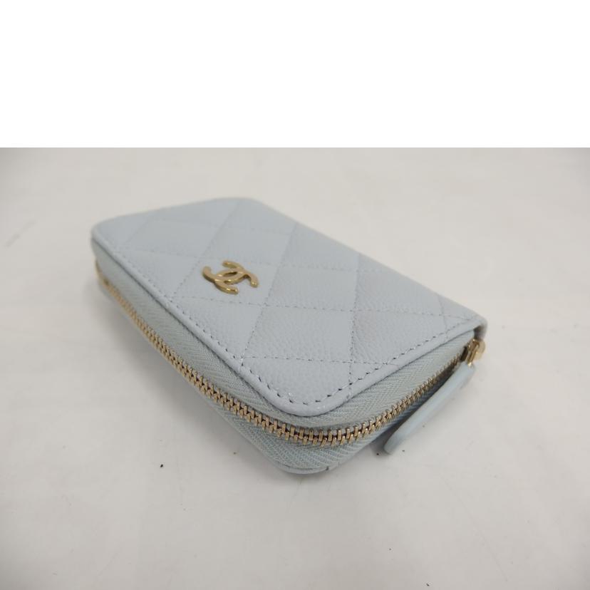 CHANEL シャネルAP0216/クラシックジップコインパース/ブルー/AP0216//GP5*****/Aランク/82