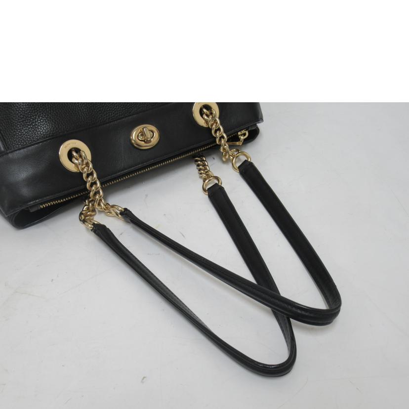 COACH/チェーントートバッグ/レザー/F87239//F18**/Aランク/63