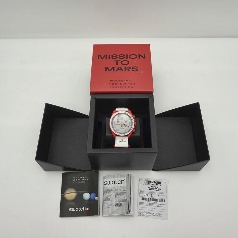 OMEGA×swatch オメガ×スウォッチ/ムーンスウォッチ/NISSION TO MARS/クオーツ/SO33R100//Aランク/19