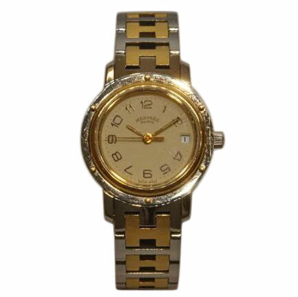 HERMES エルメス/クリッパー・アイボリー/レディース/クオーツ/CL3.240//857***/ABランク/92