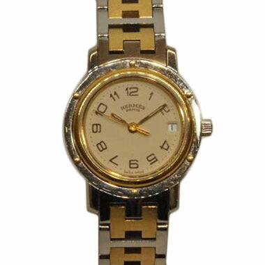 HERMES エルメス/クリッパー・アイボリー/レディース/クオーツ/CL3.240//857***/ABランク/92