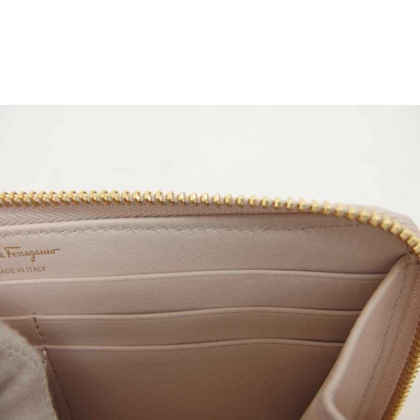 Ferragamo フェラガモ/L字ジップロングウォレット/ライトピンク/JP-22-D160//ABランク/04