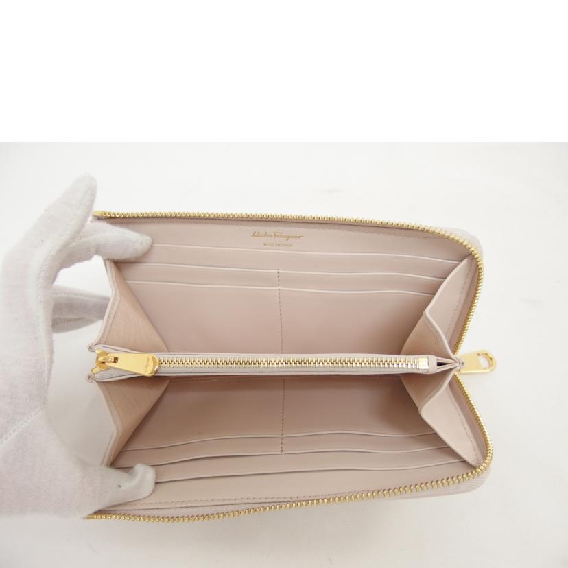 Ferragamo フェラガモ/L字ジップロングウォレット/ライトピンク/JP-22-D160//ABランク/04