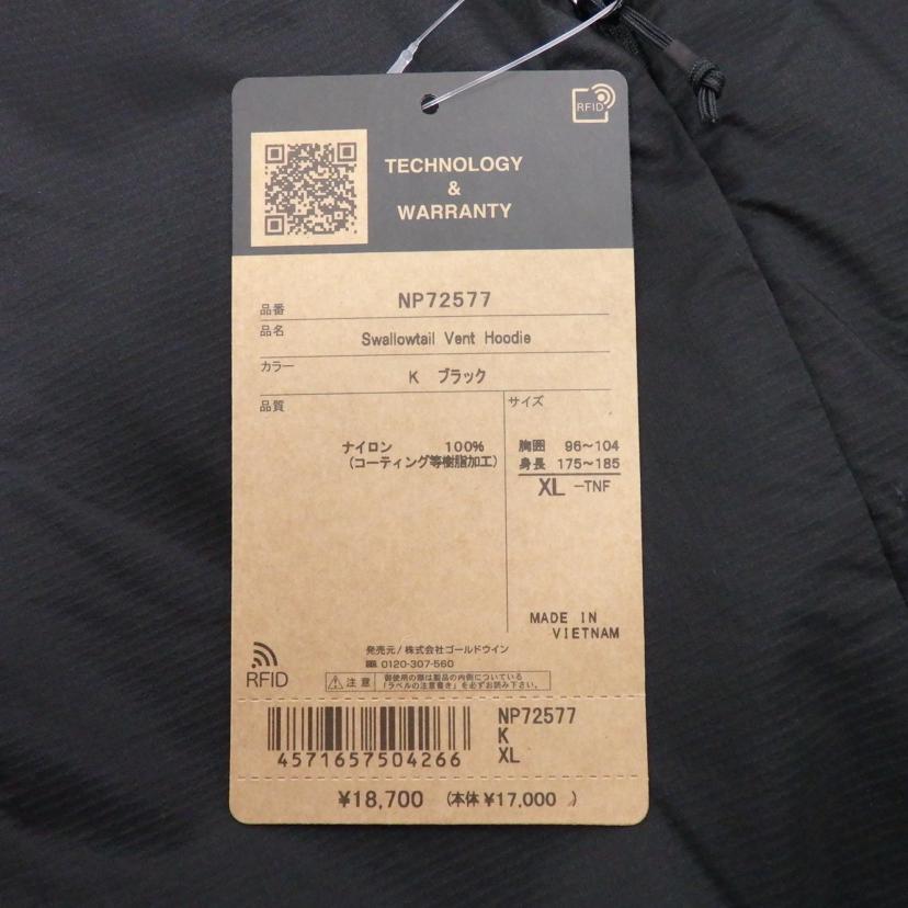 THE NORTH FACE/SwalloetailVent Hoodie/NP72577//Sランク/77
