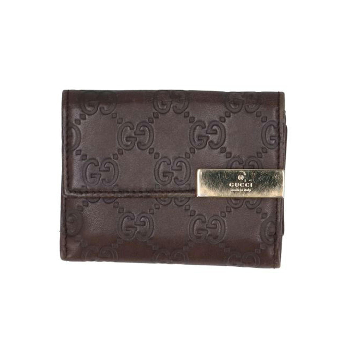 GUCCI グッチ/GUCCI/シマレザーコンパクトウォレット/261502//Bランク/75