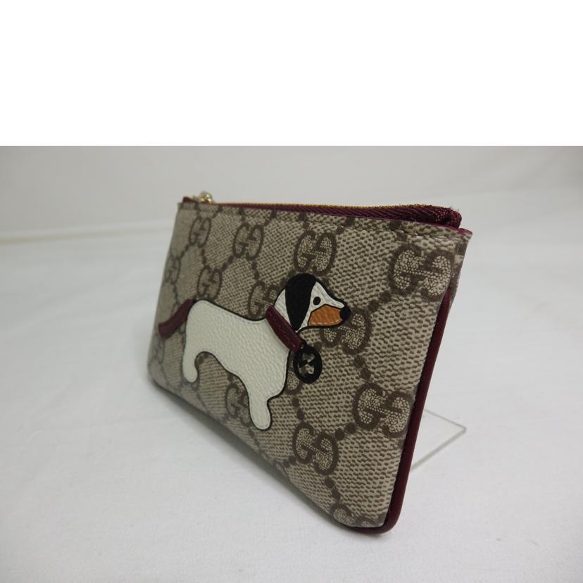 GUCCI グッチ/GGスプリーム/ドッグディティール/コインケース/キーリング付き/818768//218*/SAランク/84
