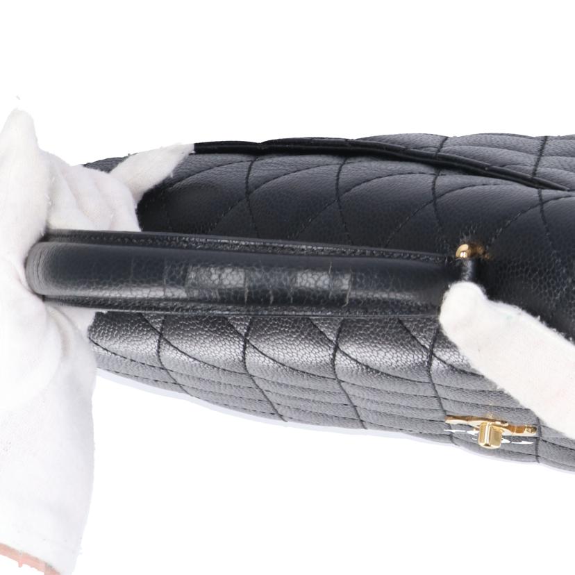 CHANEL シャネル/トップハンドルバッグ/キャビアスキン/ブラック/A12397//637****/Aランク/09