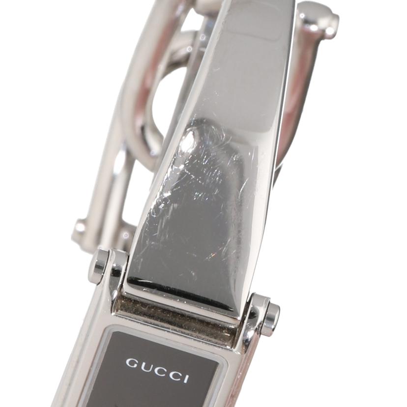 GUCCI グッチ/バングルウォッチ・ブラック/レディース/クオーツ/1500L//061****/ABランク/78