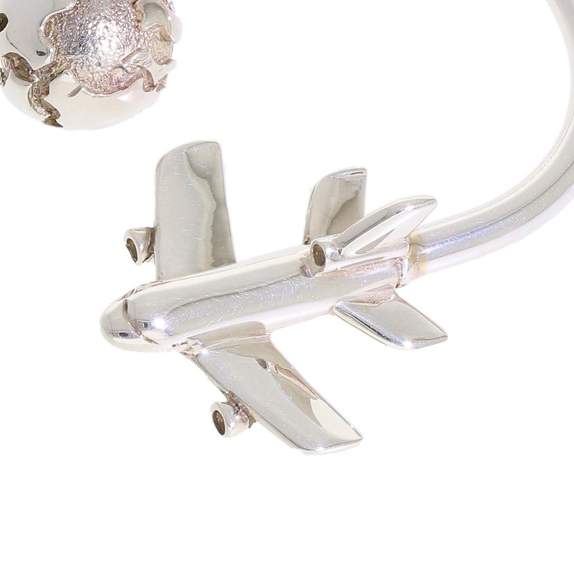 Tiffany&Co ティファニー&コー/キーリング/飛行機と地球/Ag925//ABランク/93