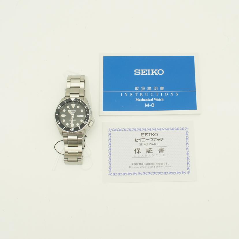SEIKO セイコー/セイコー5スポーツ/オートマ/黒文字盤/SBSA005//123***/Sランク/06