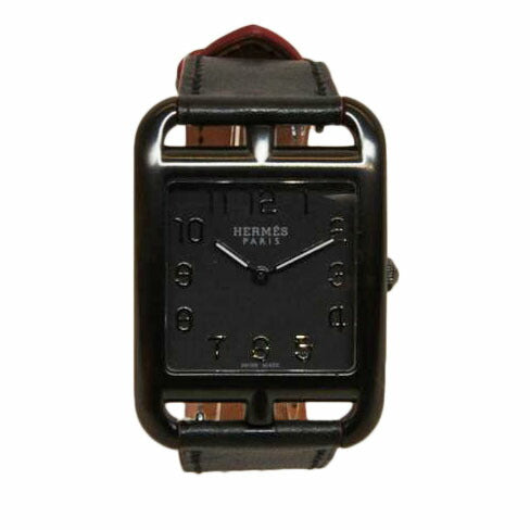 HERMES エルメス/ケープコッドGMシャドウ/レザーベルト/クォーツ/CC3.711//329****/SAランク/92