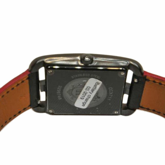 HERMES エルメス/ケープコッドGMシャドウ/レザーベルト/クォーツ/CC3.711//329****/SAランク/92