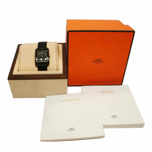 HERMES エルメス/ケープコッドGMシャドウ/レザーベルト/クォーツ/CC3.711//329****/SAランク/92
