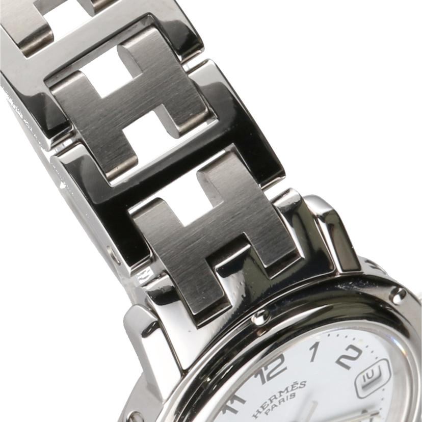 HERMES エルメス/クリッパー・ホワイト/レディース/クオーツ/CL4.210//110****/Aランク/09