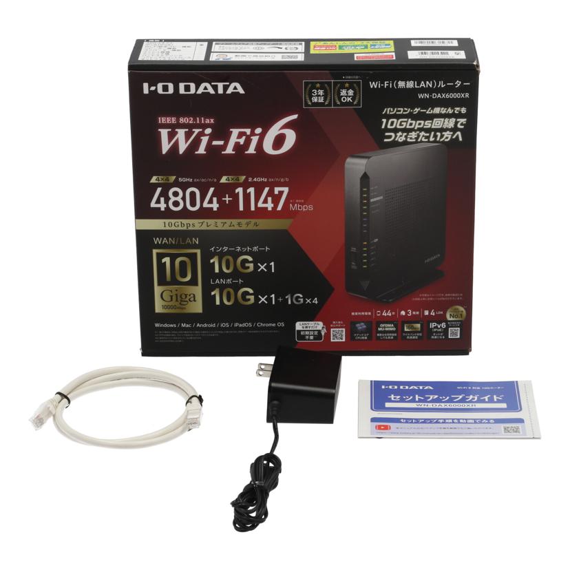 I.O DATA アイオーデータ /無線LANルーター/10Gbpsプレミアムモデル/WN-DAX6000XR//142R0006822G/Bランク/62