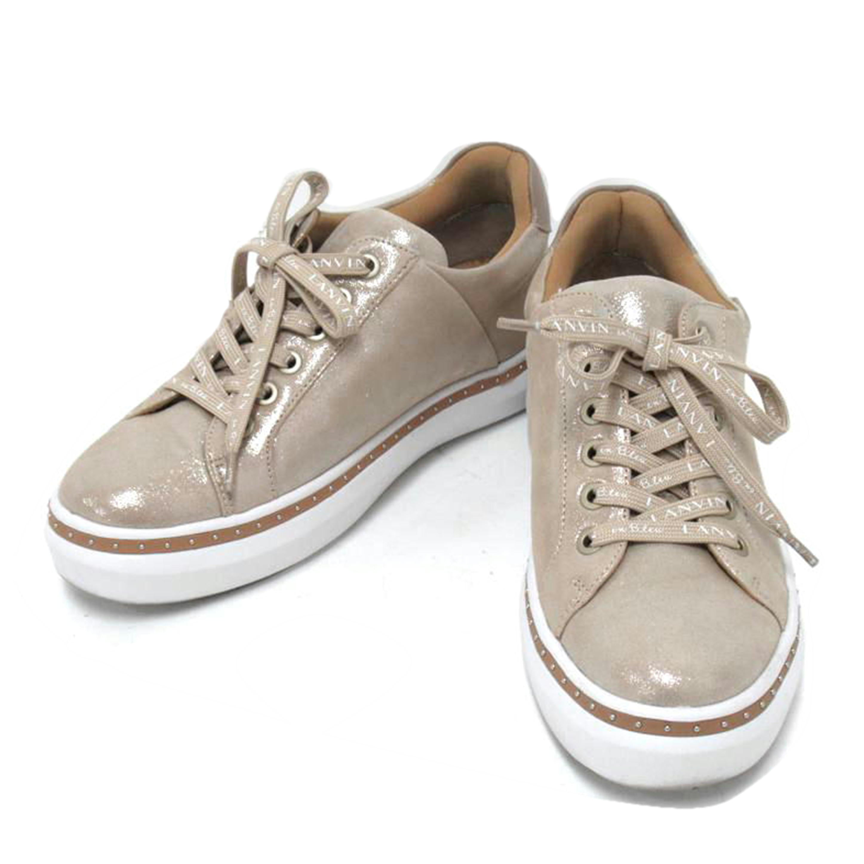 LANVIN/レースアップスニーカー/ゴールド/542490//Aランク/63