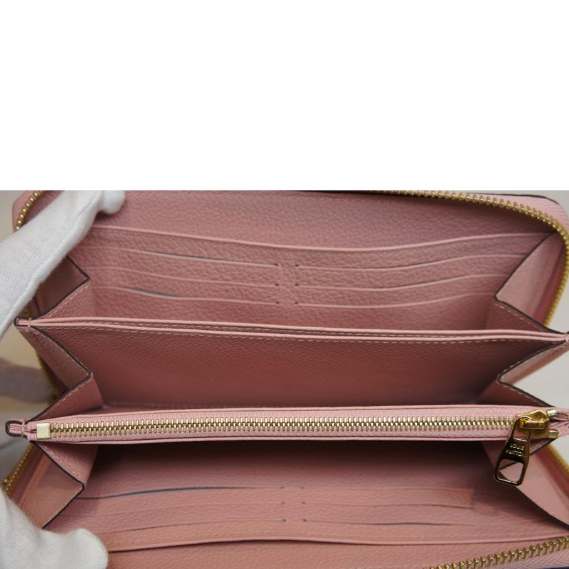 LV ルイヴィトン/ジッピーウォレット/アンプラント/ローズプードル/M64090//SP0***/SAランク/92