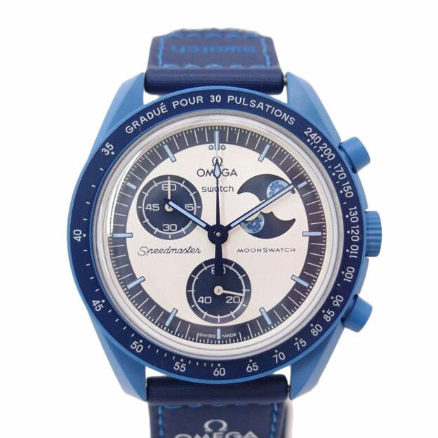 OMEGA×swatch オメガ×スウォッチ/ミッション・トゥ・ザ・スーパーブルームーンフェイズ/クォーツ/SO33N700//SAランク/69