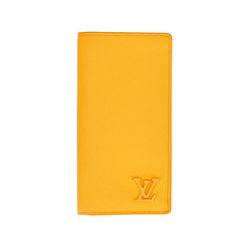 LOUIS VUITTON ルイ・ヴィトン/ポルトフォイユ・ブラザ/LVアエログラム/サフラン/M81811//RFI*/Aランク/78