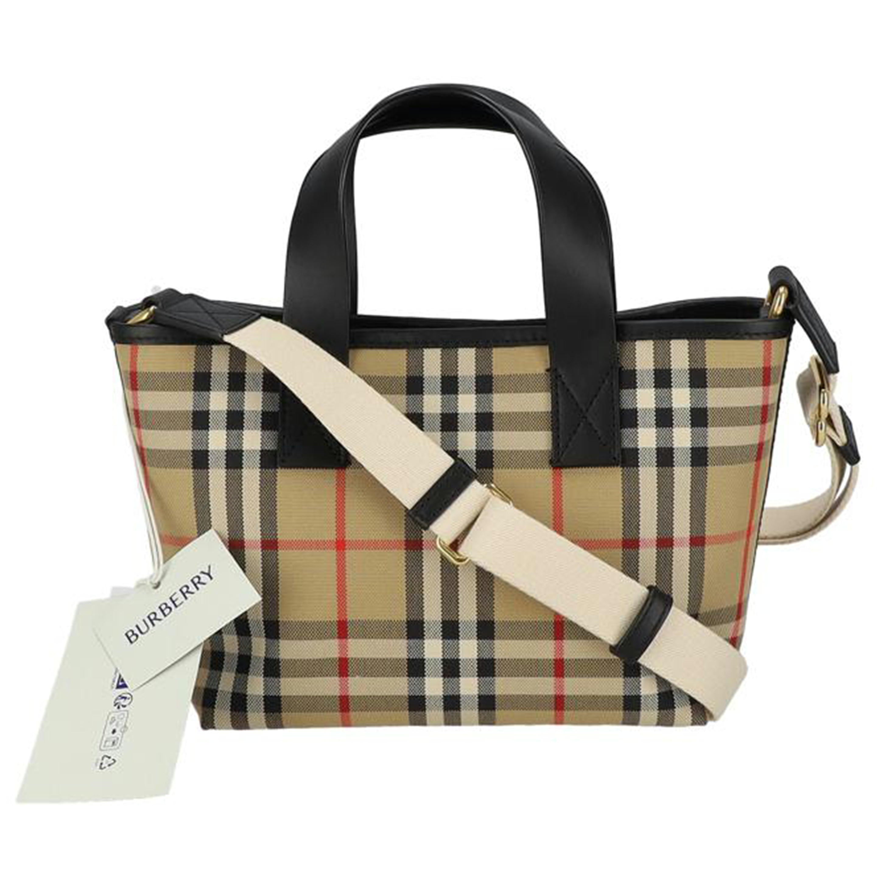 【美品】BURBERRYS バーバリーズ ハンドバッグ ノバチェック レディース 美品 希少 バーバリー ハンドバッグ ノバチェック レザー キャンバス