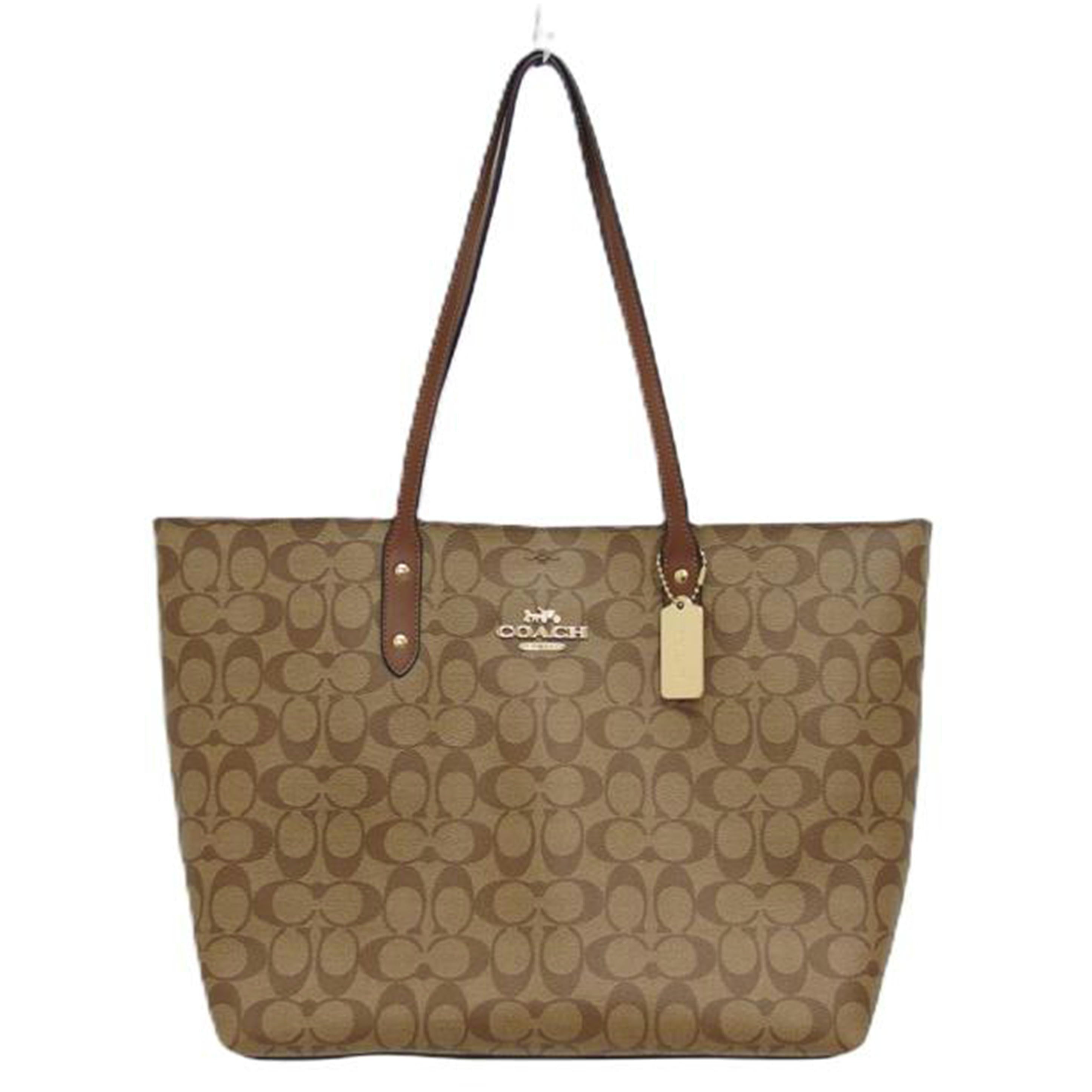 COACH コーチ/PVCシグネチャー/トートバッグ/ブラウン/ F76636//E19**/ABランク/04