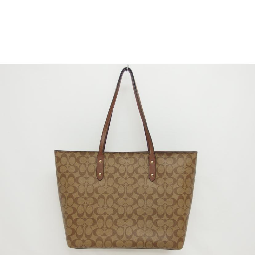 COACH コーチ/PVCシグネチャー/トートバッグ/ブラウン/ F76636//E19**/ABランク/04