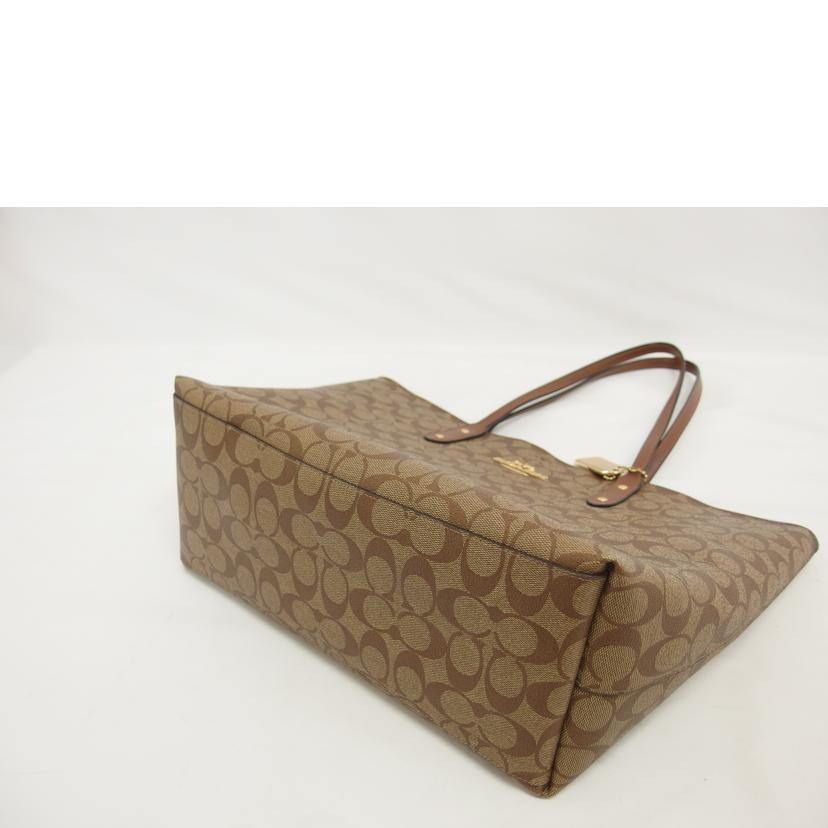 COACH コーチ/PVCシグネチャー/トートバッグ/ブラウン/ F76636//E19**/ABランク/04