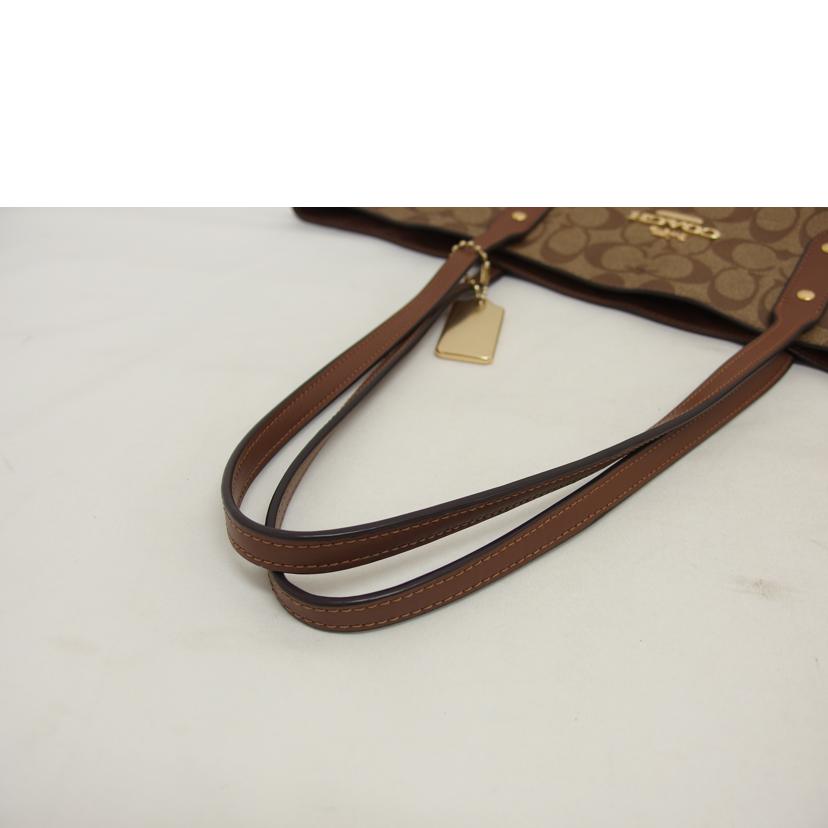 COACH コーチ/PVCシグネチャー/トートバッグ/ブラウン/ F76636//E19**/ABランク/04