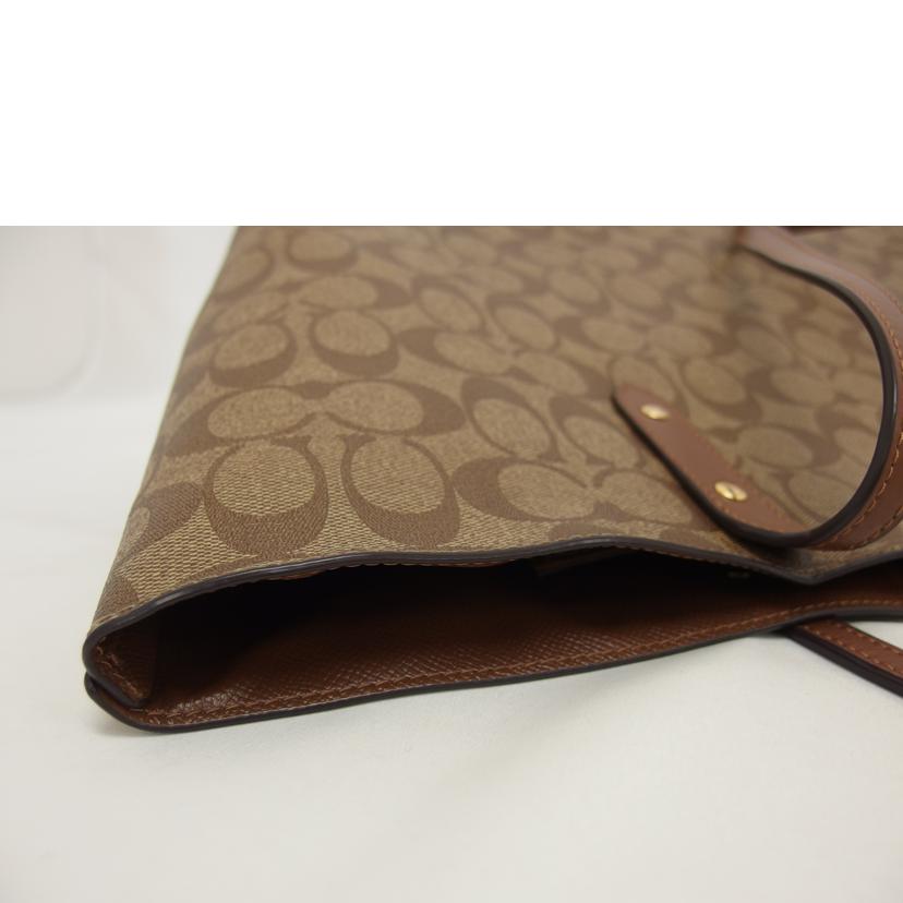 COACH コーチ/PVCシグネチャー/トートバッグ/ブラウン/ F76636//E19**/ABランク/04