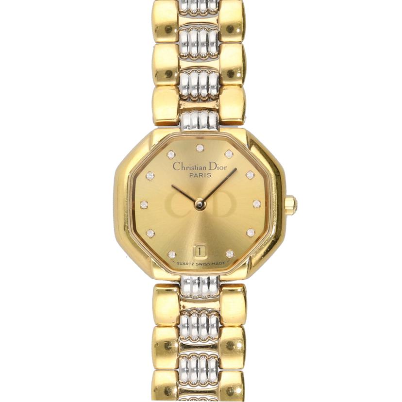 Christian Dior クリスチャン・ディオール/オクタゴン・デイト/レディース/クオーツ/D48-133//196**/ABランク/75