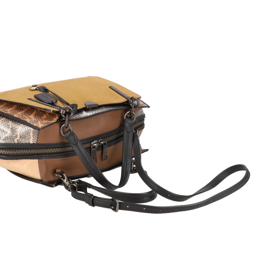 COACH/ドリーマー36インカラーブロックウィズスネークスキン/37130//e18**/Aランク/78