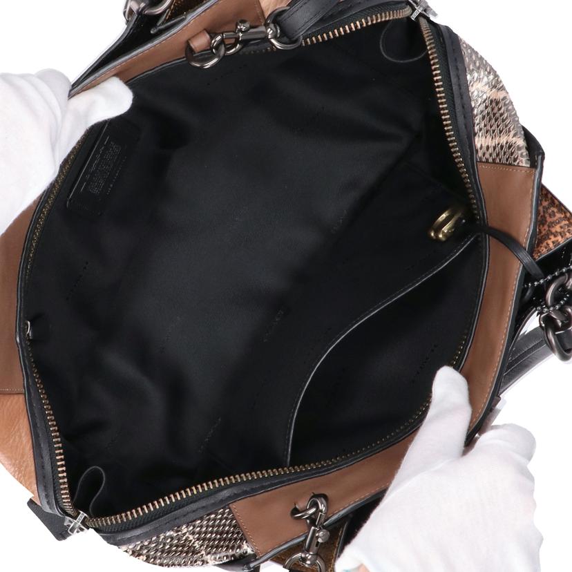 COACH/ドリーマー36インカラーブロックウィズスネークスキン/37130//e18**/Aランク/78