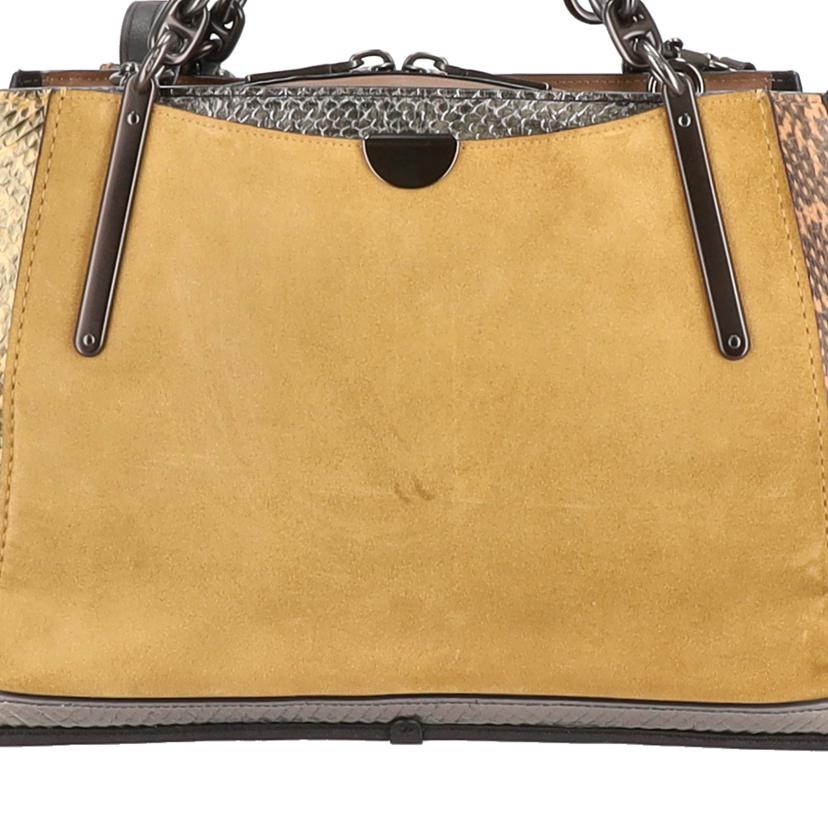 COACH/ドリーマー36インカラーブロックウィズスネークスキン/37130//e18**/Aランク/78