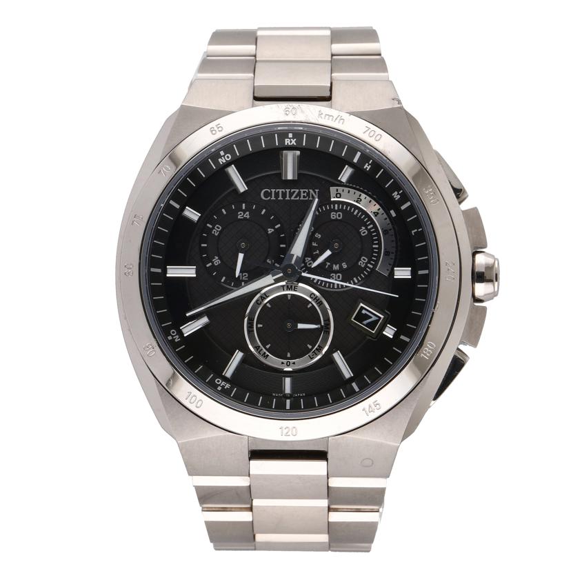 CITEZEN シチズン/CITEZEN ATTESA 電波ソーラー/クロノグラフ/E610-T018505//531******/Bランク/37