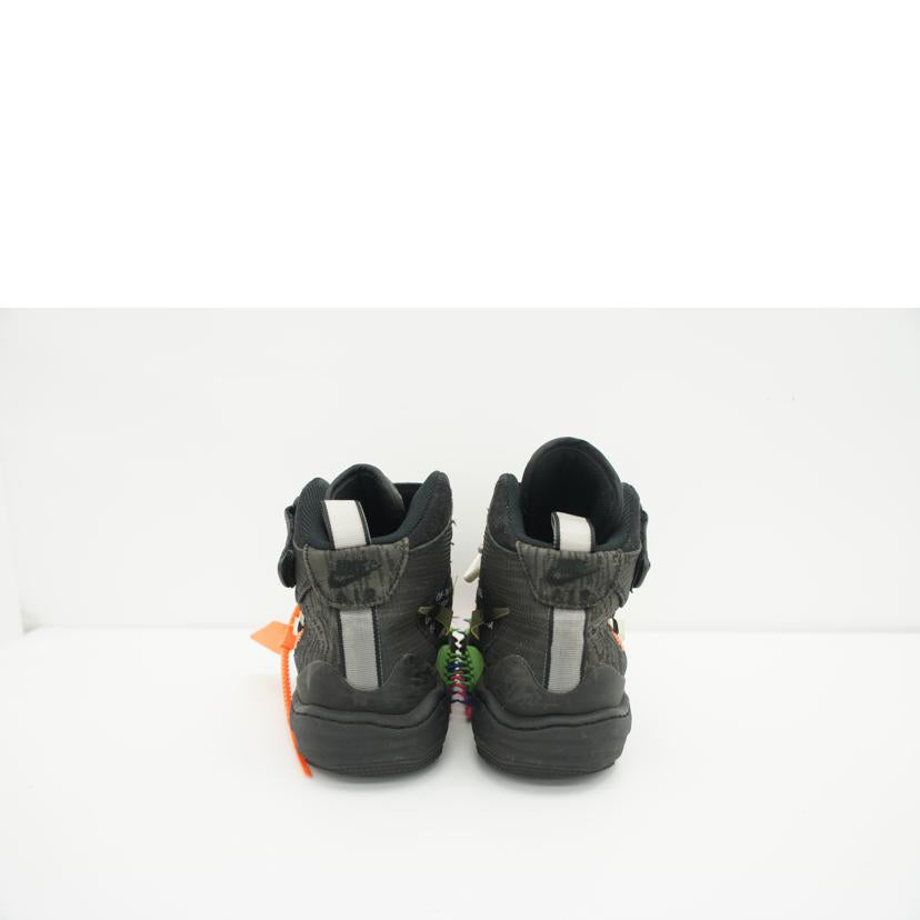NIKE ×OFFWHITE AIR FORCE1 MID SP DO6290-001 ナイキ/NIKE ×OFFWHITE AIR FORCE1 MID SP DO6290-001//ABランク/19