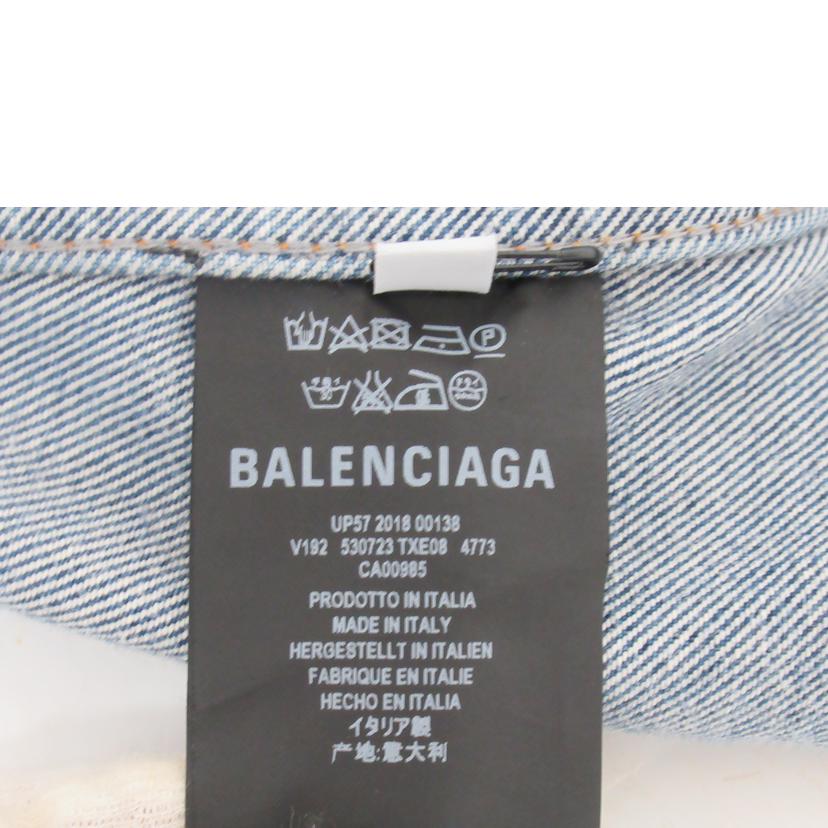 BALENCIAGA/グラフィックデザインオーバーサイズデニムジャケット/530723TXE08//ABランク/63