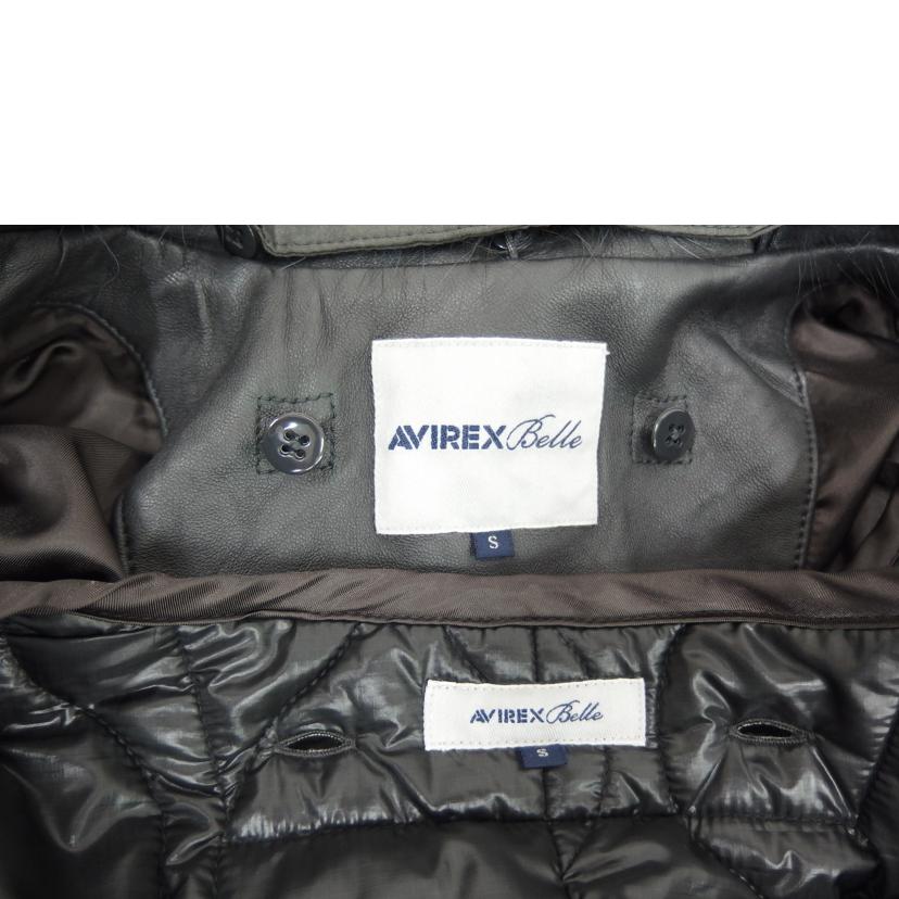 AVEREX アヴィレックス/ファー付きレザーコート/グレー/6201021//BCランク/82
