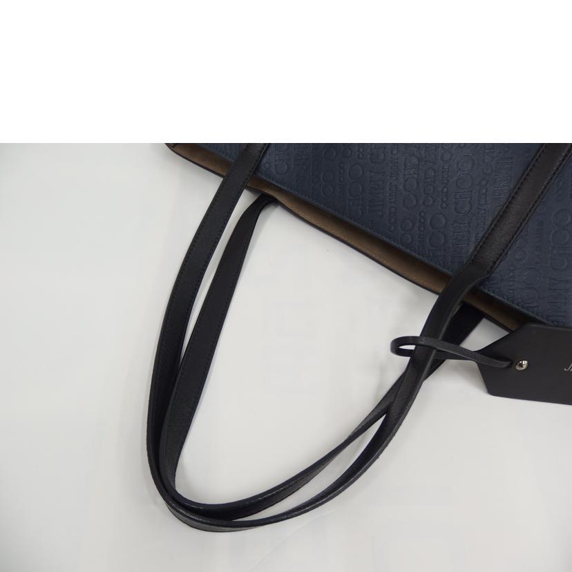 JIMMY CHOO ジミーチュウ/トートバッグ/ネイビー/ブラック//Bランク/82