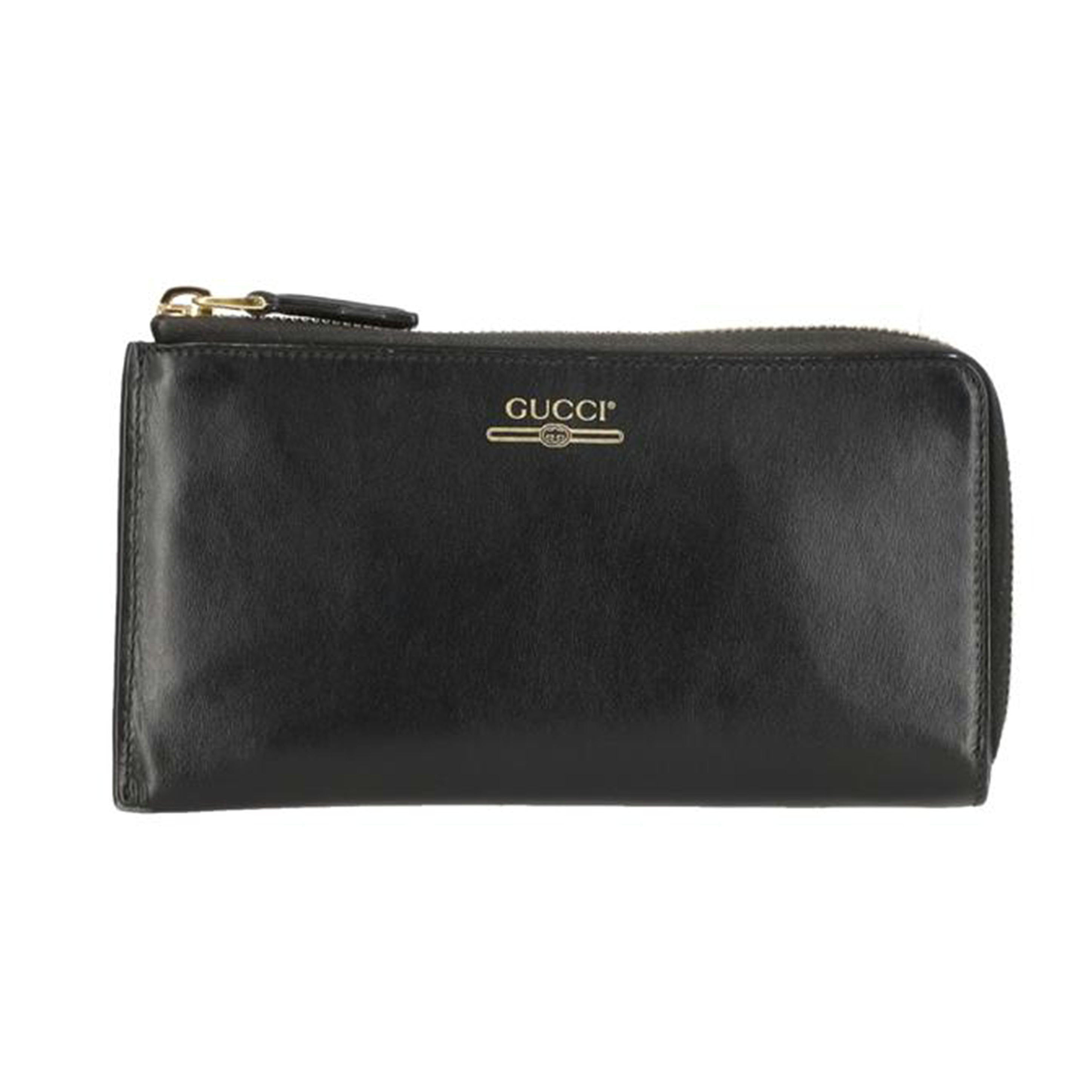 GUCCI /ロゴプリントコーナージップロングウォレット/573116//041*/ABランク/78