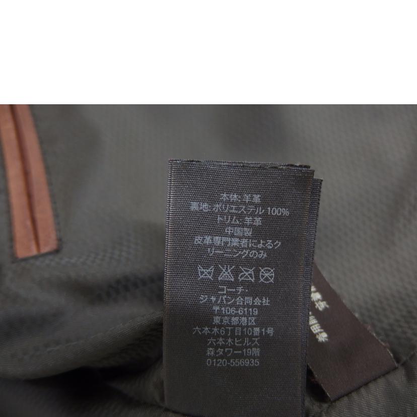 COACH コーチ/COACHシングルライダース/牛革//Bランク/82