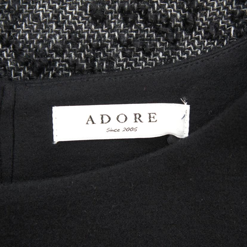 ADORE アドーア/長袖ウールワンピース/BLK/531-240107//Sランク/94