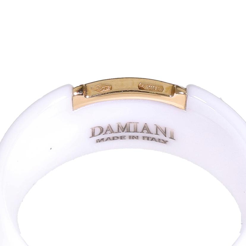 DAMIANI ダミアーニ/K18PGセラミックリング#17/ホワイト//ABランク/93
