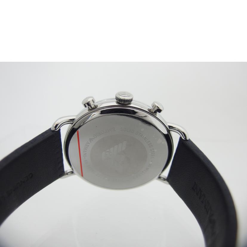 EMPORIO ARMANI エンポリオアルマーニ/ブルー文字盤/クロノグラフ/デイトウォッチ/クォーツ/AR-11105//231***/Aランク/04