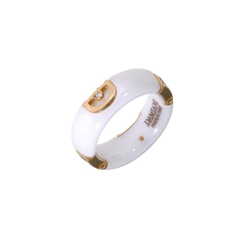 DAMIANI ダミアーニ/K18PGセラミックリング#11/ホワイト//ABランク/93