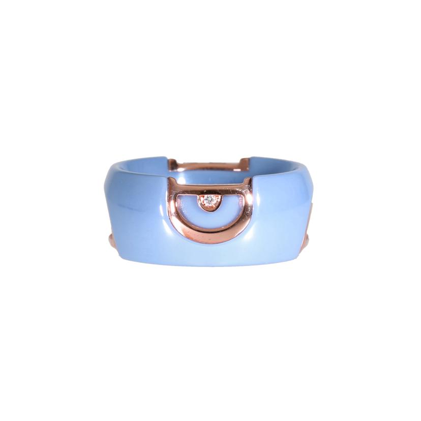 DAMIANI ダミアーニ/K18PGセラミックリング#17/ブルー//ABランク/93
