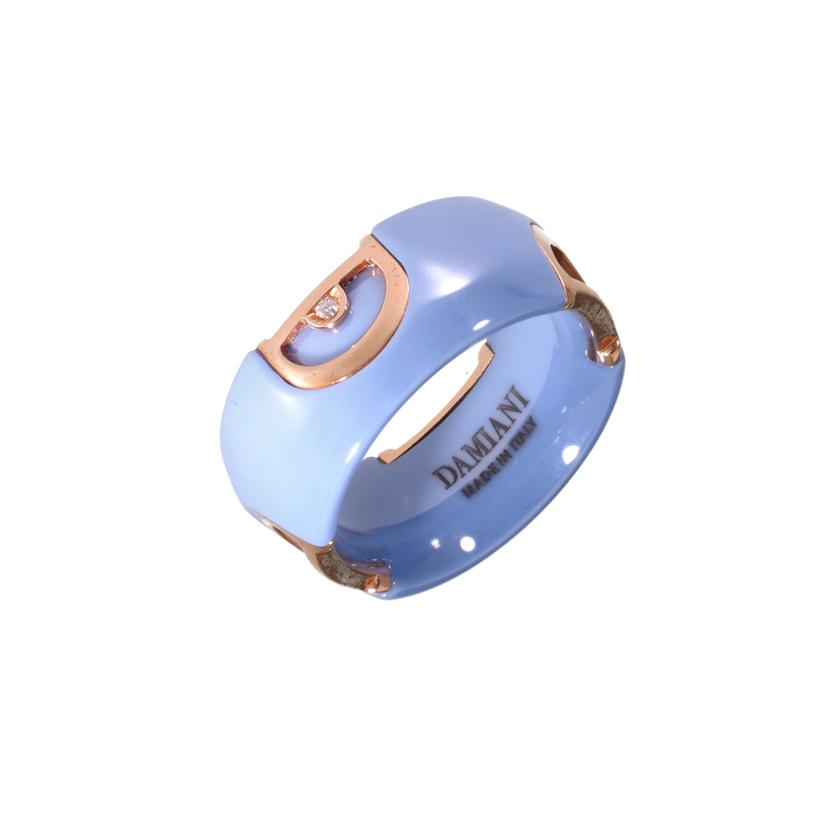DAMIANI ダミアーニ/K18PGセラミックリング#17/ブルー//ABランク/93