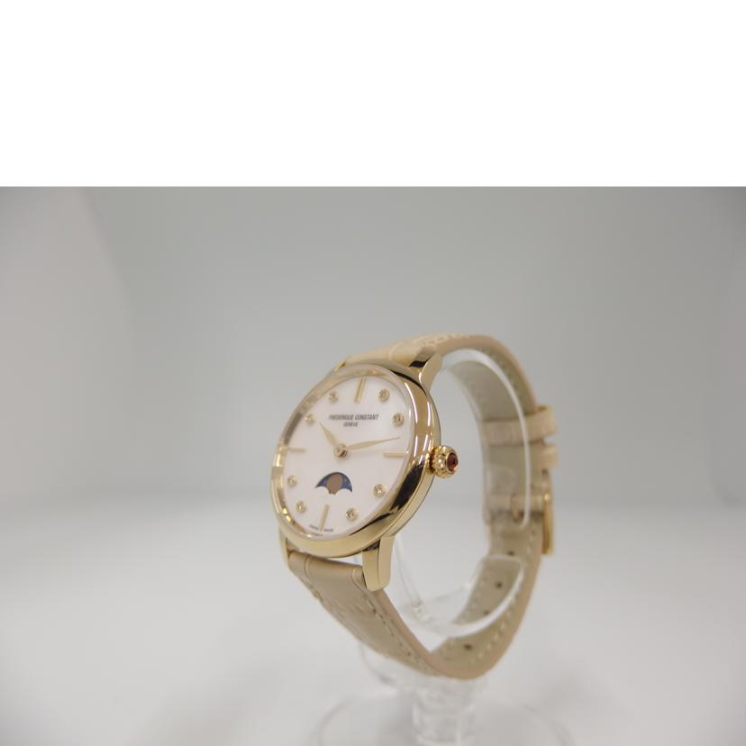 FREDERIQUE CONSTANT フレデリックコンスタント/スリムライン・ムーンフェーズ/シェル文字盤/クォーツ/FC-206X1S5/6//202****/ABランク/82