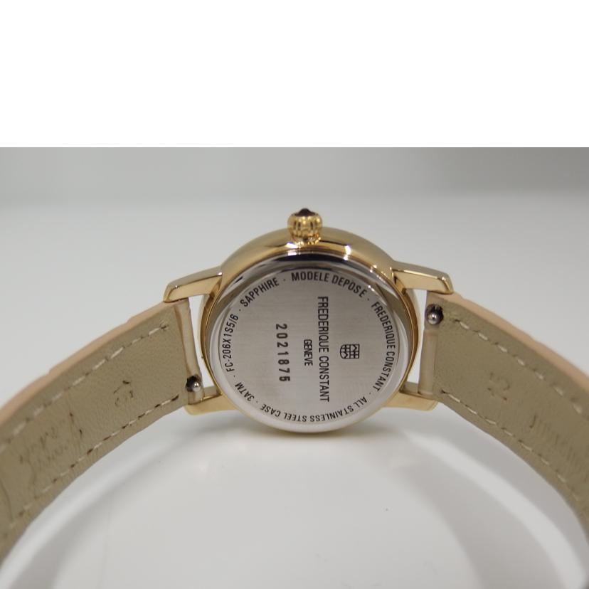 FREDERIQUE CONSTANT フレデリックコンスタント/スリムライン・ムーンフェーズ/シェル文字盤/クォーツ/FC-206X1S5/6//202****/ABランク/82